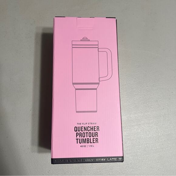 Stanley Messi Pink Quencher ProTour Tumbler with Flip Straw - 40oz - Picture 3 of 4